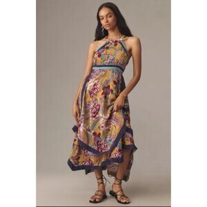 Anthropologie Multicolor Floral Maxi Dress